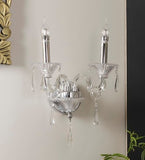 Paravel Crystal Double Wall Light by Jainsons Emporio